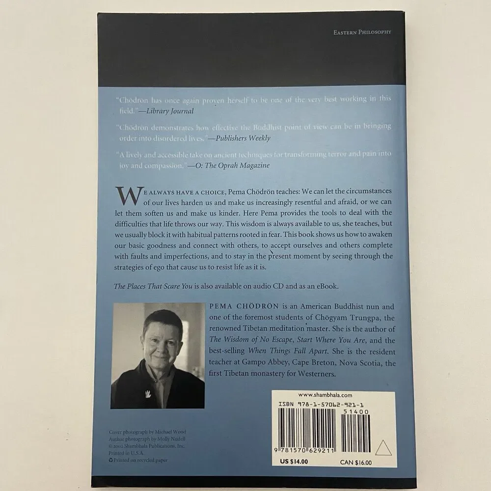 Places That Scare You By Pema Chödrön (2002, Trade Paperback)